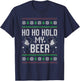 Ho Ho Hold My Beer Ugly Christmas Xmas Costume T-Shirt - T-Shirt | Navy