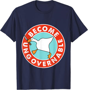 Become Ungovernable Funny Goose Meme woman T-Shirt - T-Shirt | Navy