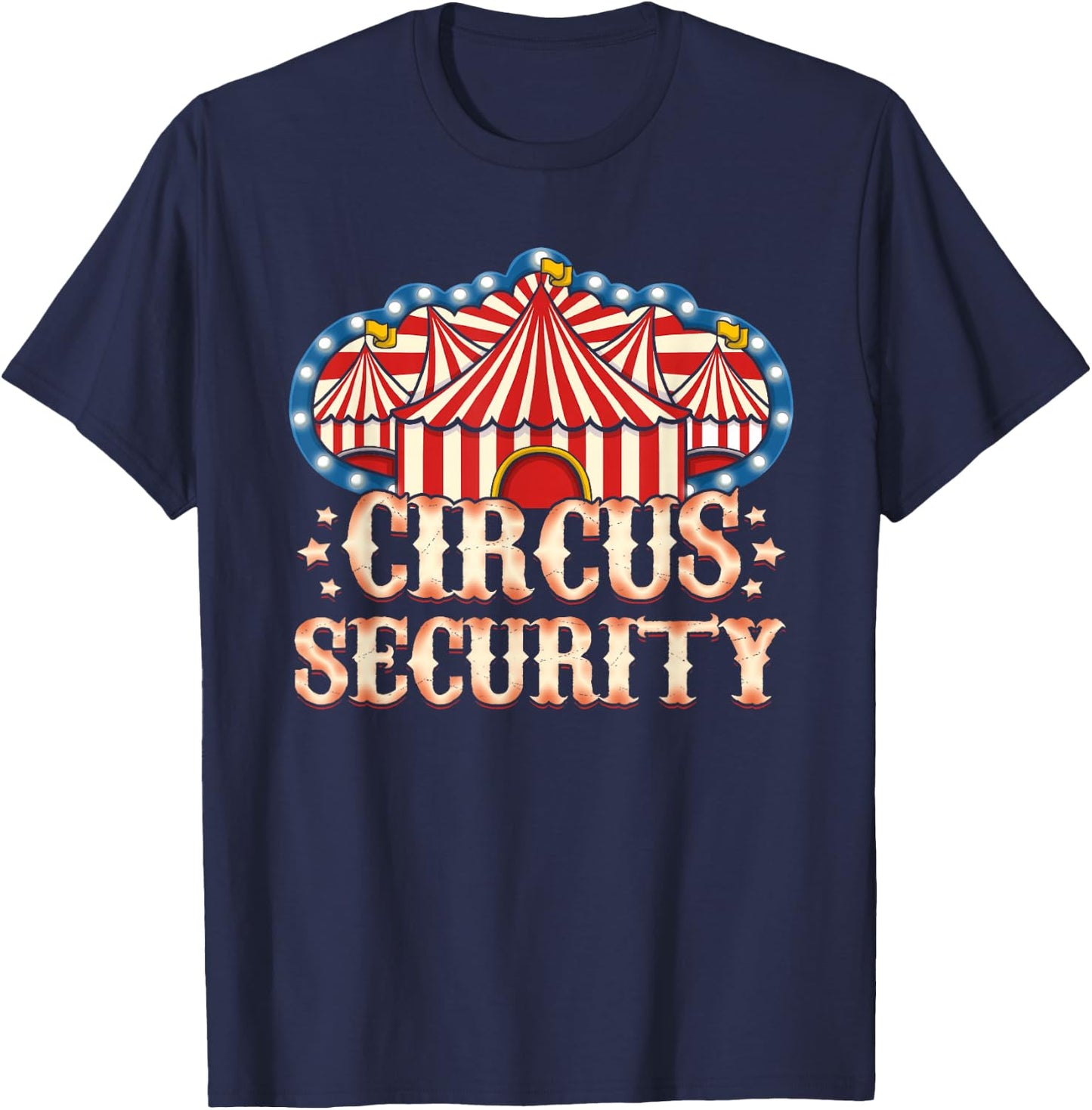Circus Party Gift Clown Lion Fire Ring Acrobat Funny T-Shirt - T-Shirt | Navy