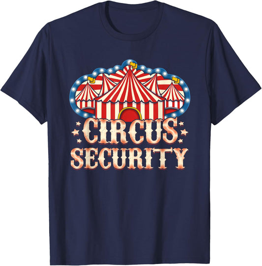 Circus Party Gift Clown Lion Fire Ring Acrobat Funny T-Shirt - T-Shirt | Navy