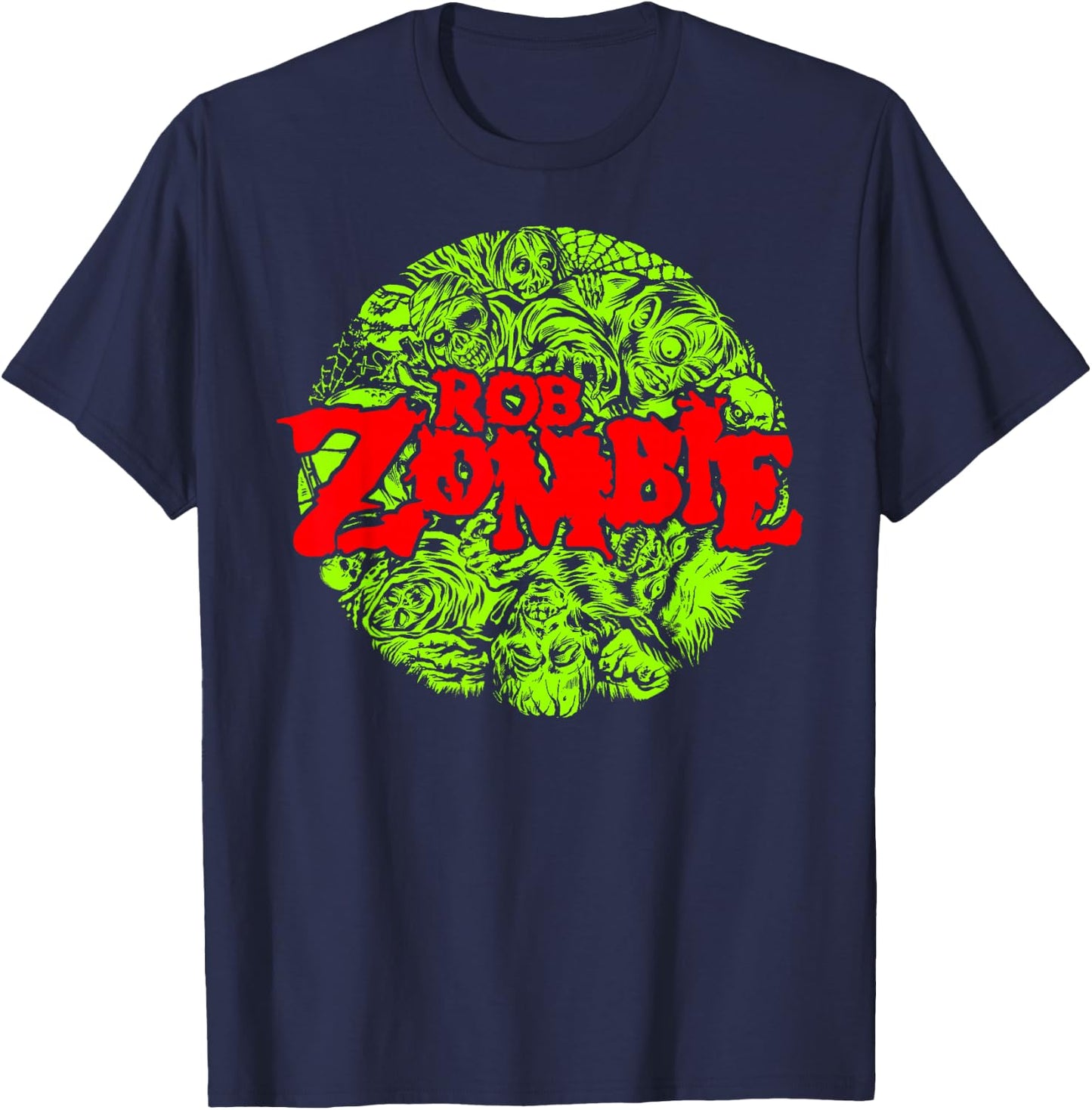 Rob Zombie – Monster Circle T-Shirt - T-Shirt | Navy