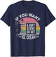 Retro If You Want A Soft Serve Go Get Ice Cream Volleyball T-Shirt - T-Shirt | Navy