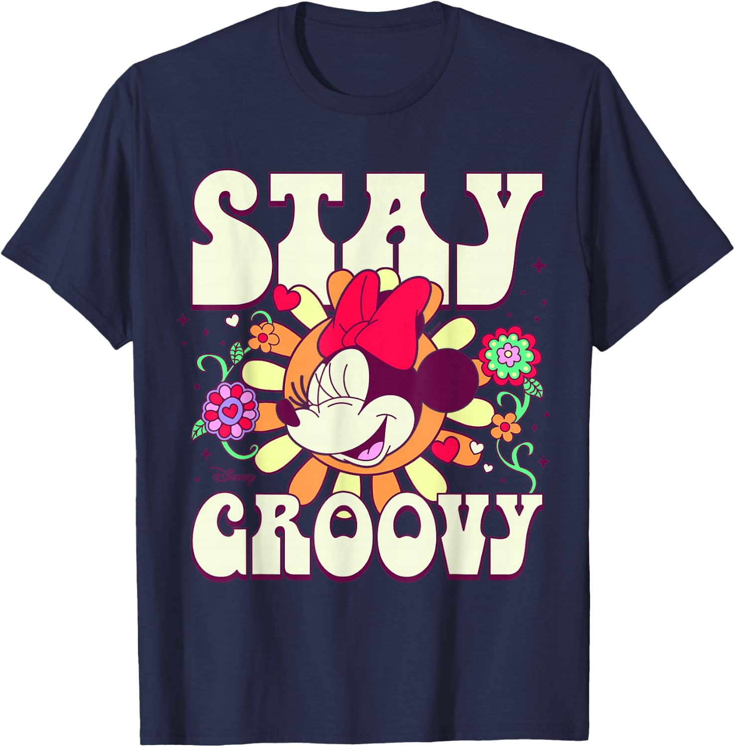 Disney - Minnie Stay Groovy T-Shirt - T-Shirt | Navy