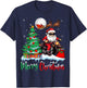 Motorcycle Santa Christmas Tree Xmas Merry Christmas Santa T-Shirt - T-Shirt | Navy