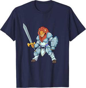 Roleplay Character - Paladin - Lion T-Shirt - T-Shirt | Navy