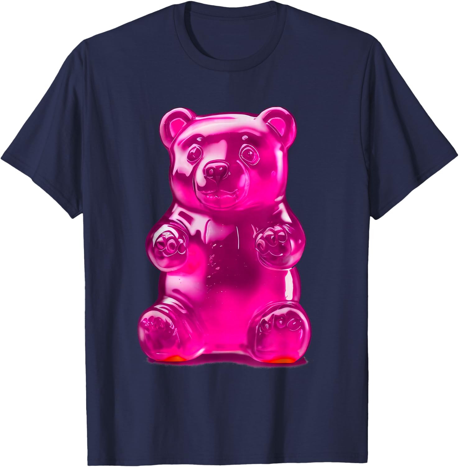 Pink Gummy Bear T-Shirt - T-Shirt | Navy
