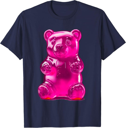Pink Gummy Bear T-Shirt - T-Shirt | Navy