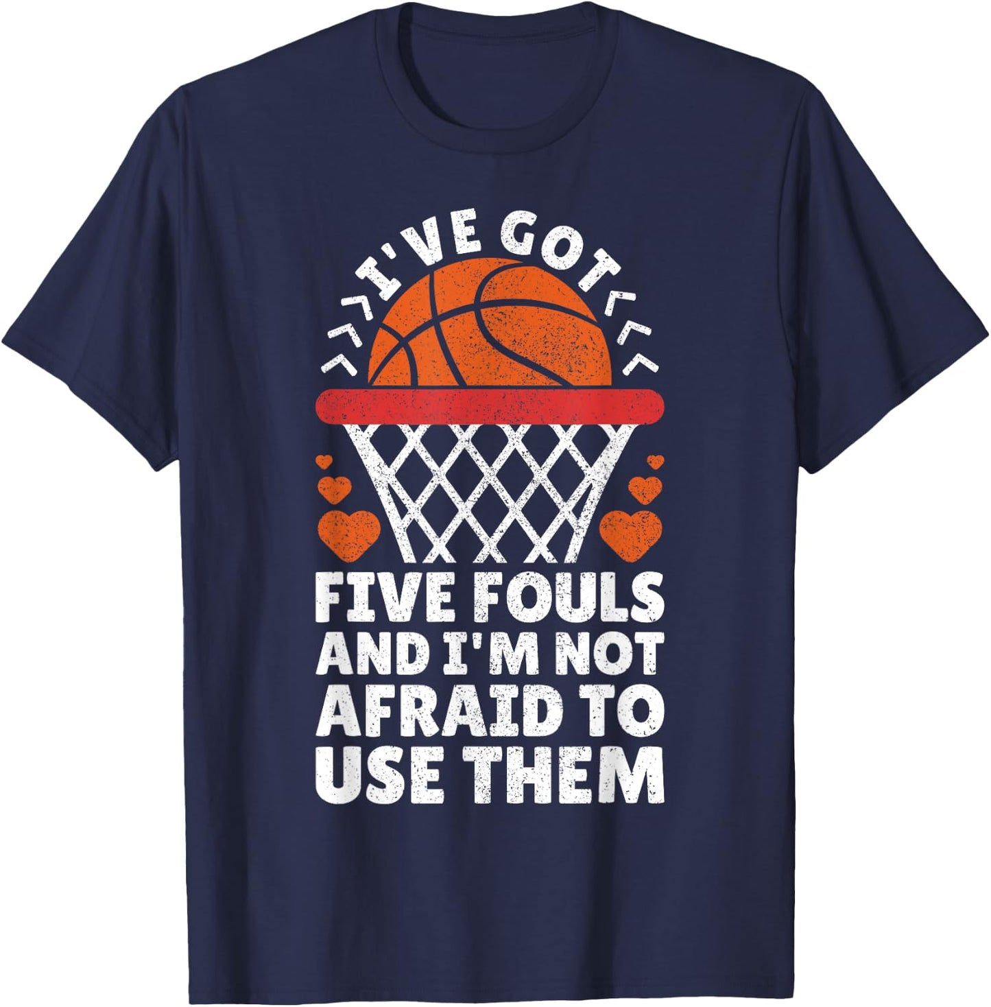 Basketball Player Boy Girl Basketball Lover Funny Basketball T-Shirt - T-Shirt | Navy