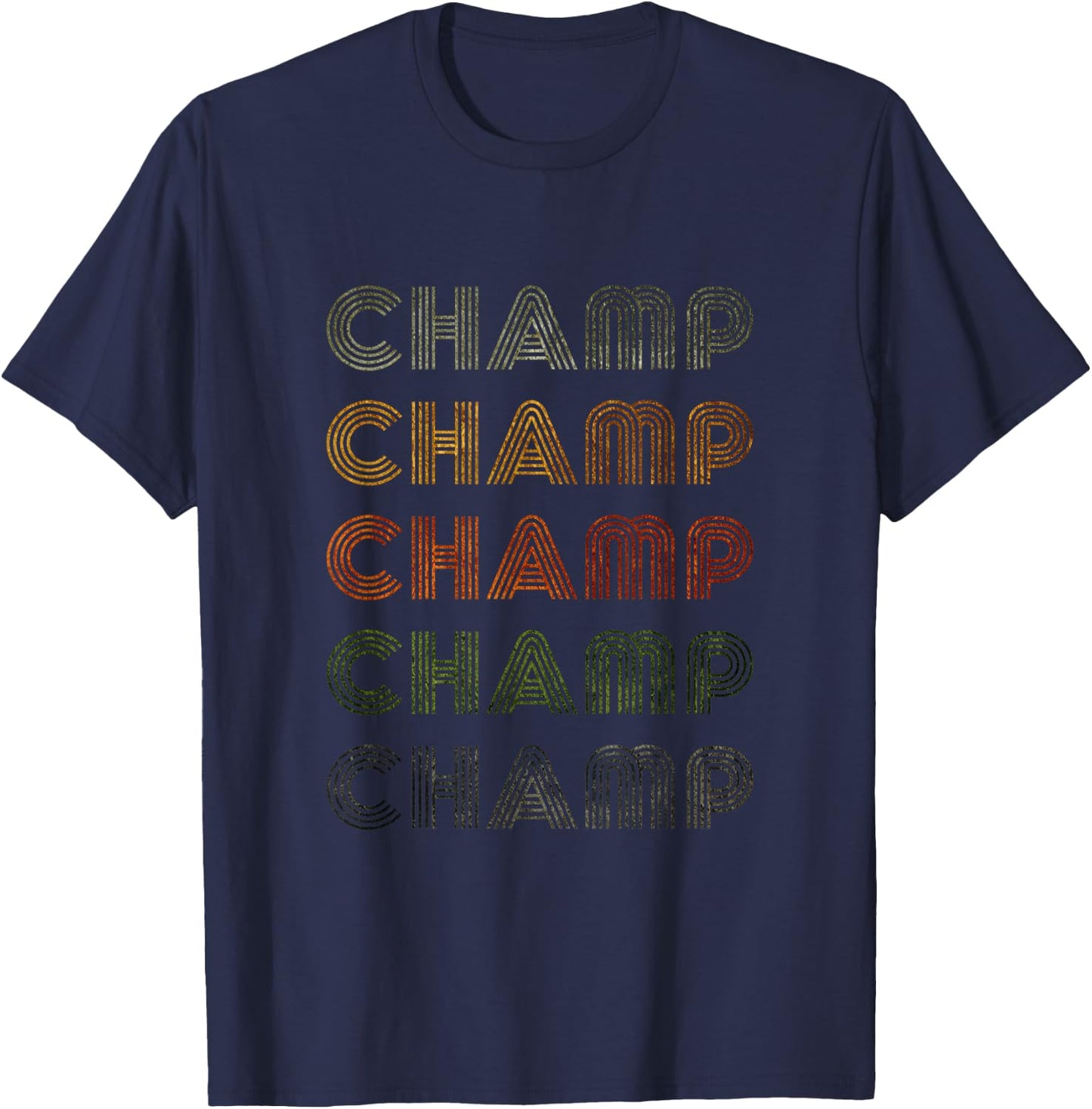 Love Heart Champ Grunge Vintage Style Black Champ T-Shirt - T-Shirt | Navy