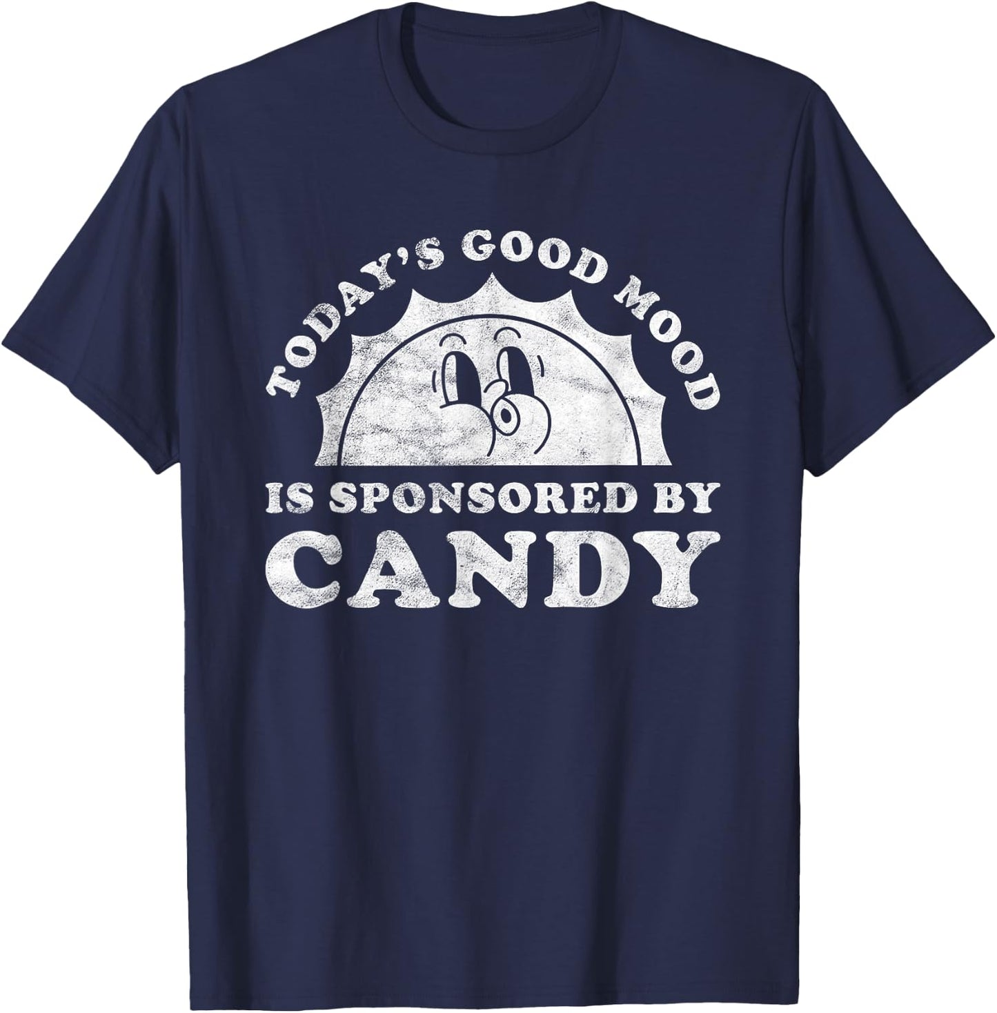 Good Mood Candy Apparel Co Funny Cute Retro Vintage Candy or Candies T-Shirt - T-Shirt | Navy
