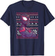 Marvel Miles Morales Ugly Sweater T-Shirt - T-Shirt | Navy