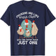 Chickens Are Like Potato Chips | Farm Chicken Lover T-Shirt - T-Shirt | Navy