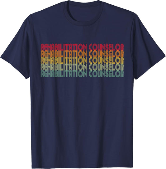 Rehab Team Assistant Rehabilitation Technician Nurse Therapy T-Shirt - T-Shirt | Navy