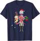 Rick and Morty Christmas, Merry Rickmas Gift Morty T-Shirt - T-Shirt | Navy
