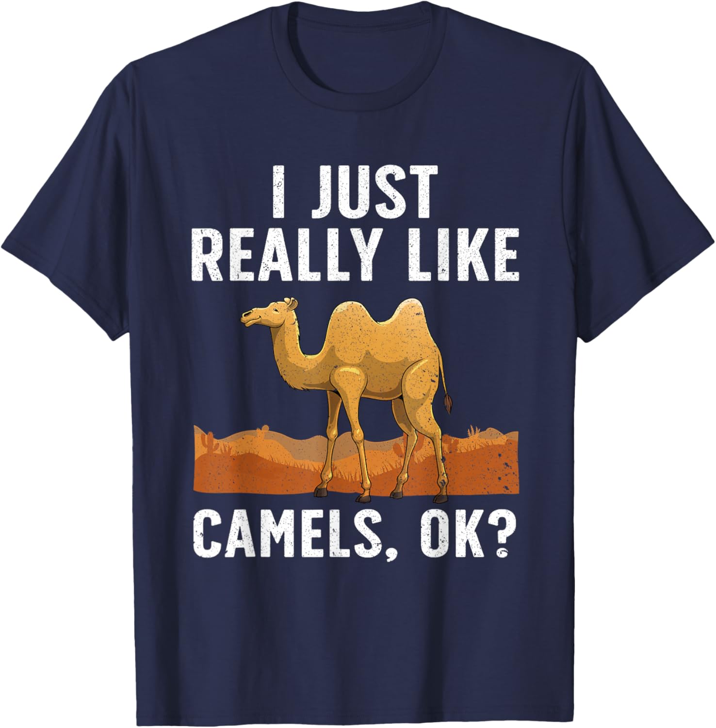 Cool Camel Women Dromedary Camels Animal Lovers T-Shirt - T-Shirt | Navy