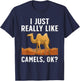 Cool Camel Women Dromedary Camels Animal Lovers T-Shirt - T-Shirt | Navy