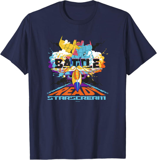 Transformers Generations Starscream Battle Ready T-Shirt - T-Shirt | Navy