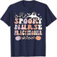 Spooky Nurse Practitioner Halloween Nursing Practitioner T-Shirt - T-Shirt | Navy
