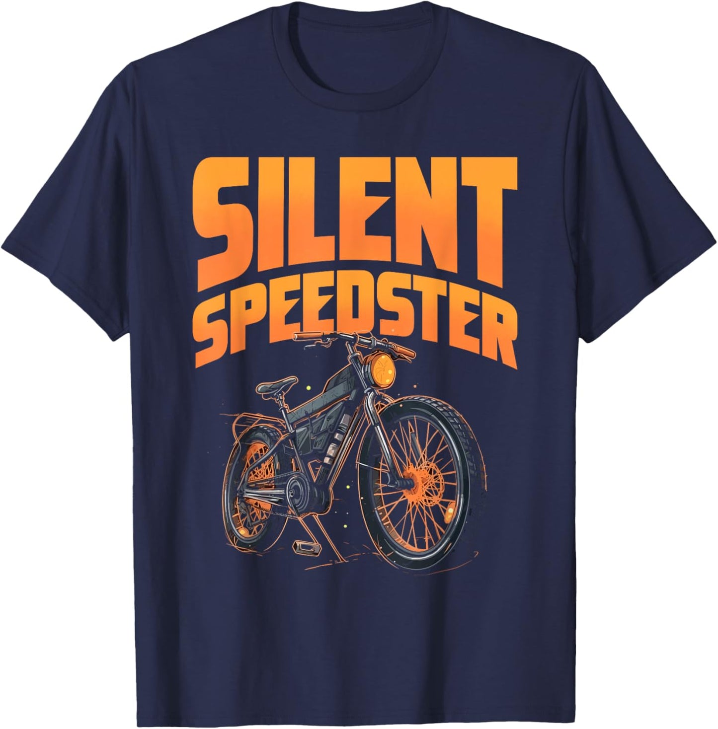 Silent Speedstar Electric Pedelec E-Bike Cycling T-Shirt - T-Shirt | Navy