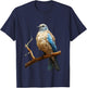 Gift Turtle Dove Nature Volatile Trees T-Shirt - T-Shirt | Navy
