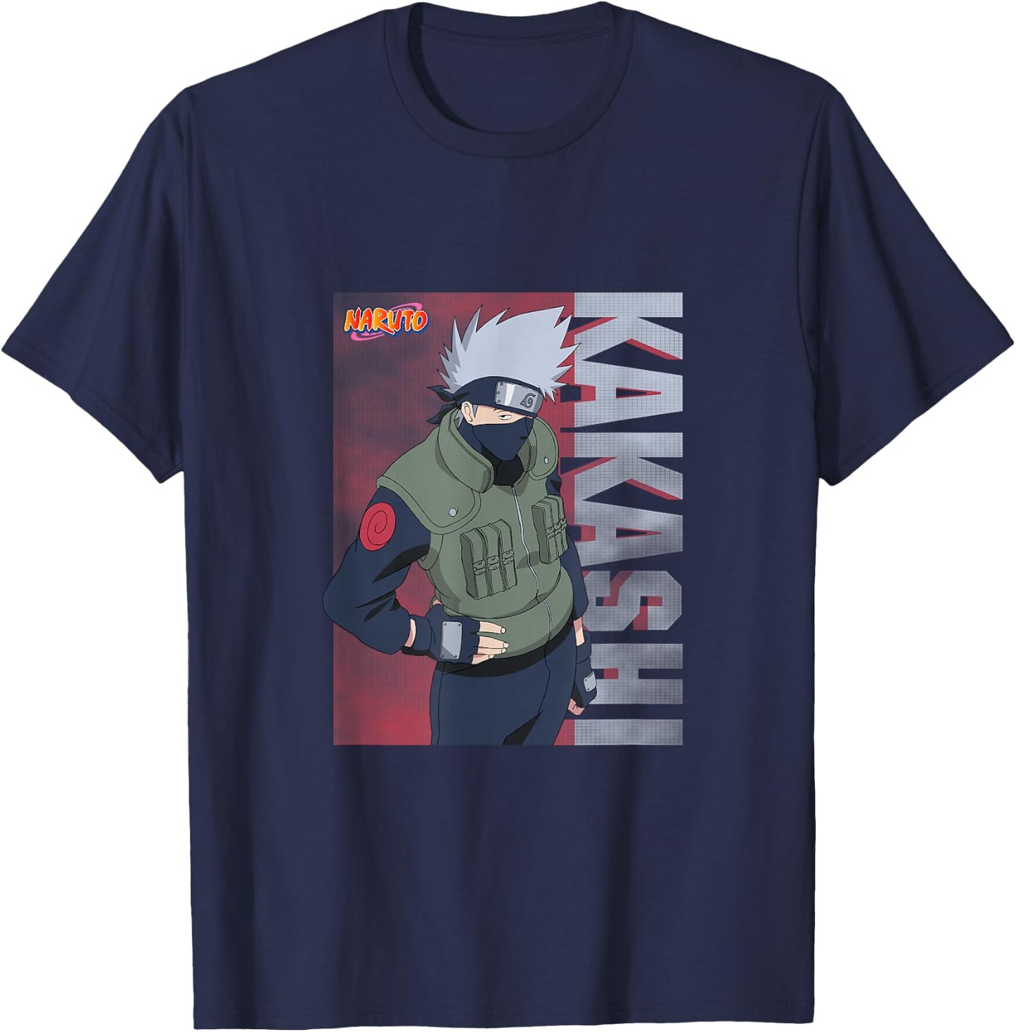Naruto Shippuden Classic Kakashi T-Shirt - T-Shirt | Navy