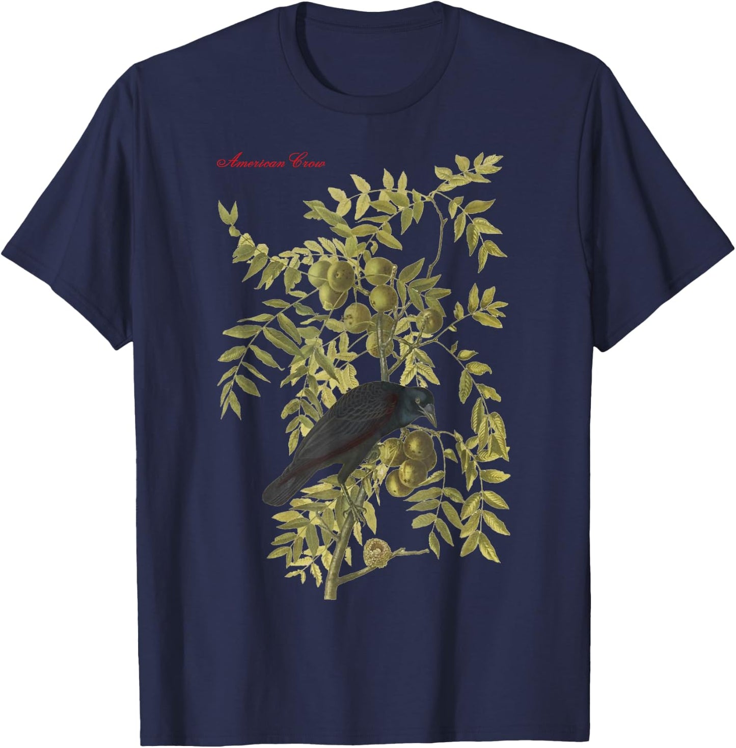 Audubon American Crow Education Nature T-Shirt - T-Shirt | Navy