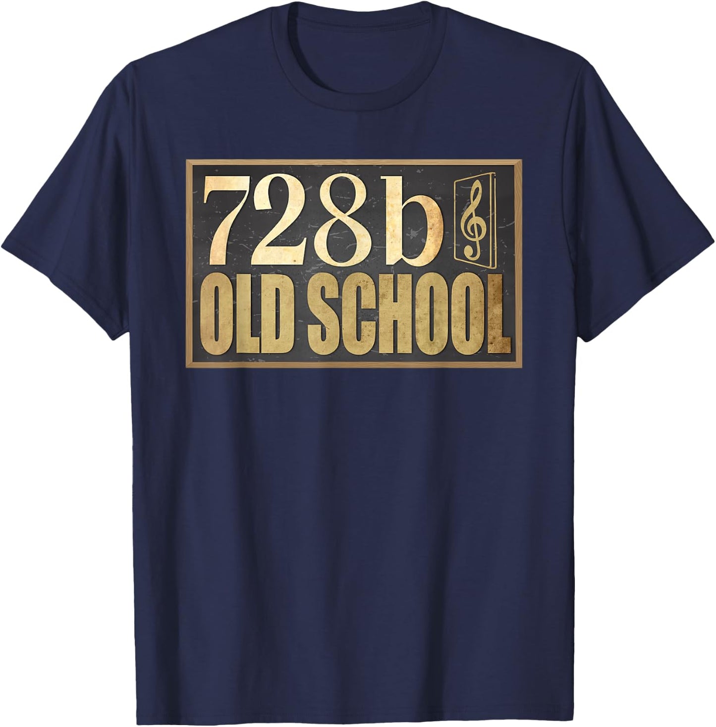 728b Old School Music Song Church Christ T-Shirt - T-Shirt | Navy
