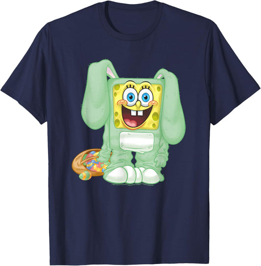 SpongeBob SquarePants Easter Bunny Suit T-Shirt - T-Shirt | Navy