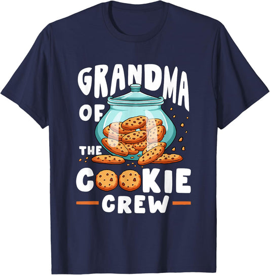 Grandma Of The Cookie Crew Selling Baking Cookies T-Shirt - T-Shirt | Navy