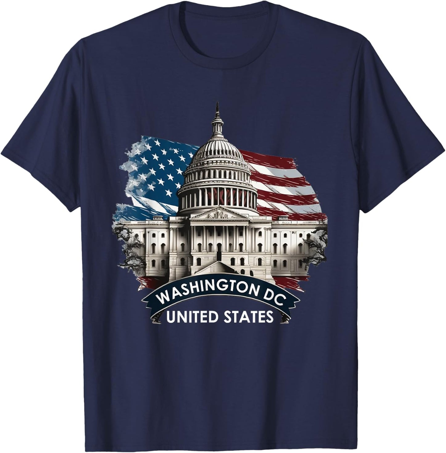 Washington DC Capitol Hill USA Souvenirs Gifts Men Women Kid T-Shirt - T-Shirt | Navy