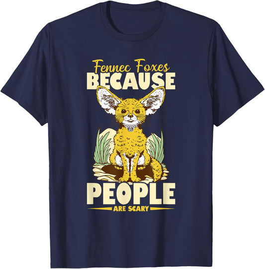 Fennec Fox Stuffed Animal Fennec Fox Necklace Fennec Fox T-Shirt - T-Shirt | Navy
