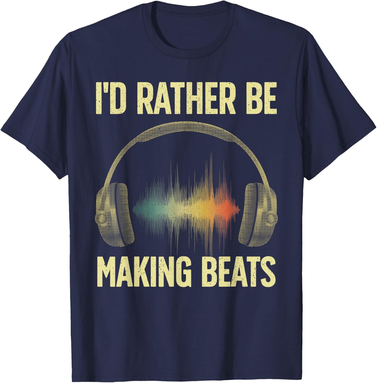 Cool Music Producer Art Women Disc Jockey Beat Maker T-Shirt - T-Shirt | Navy