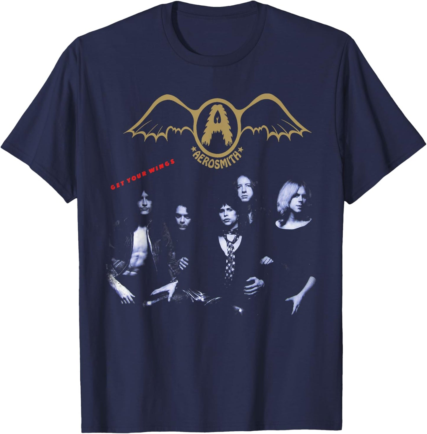 Aerosmith - Get Your Wings T-Shirt - T-Shirt | Navy