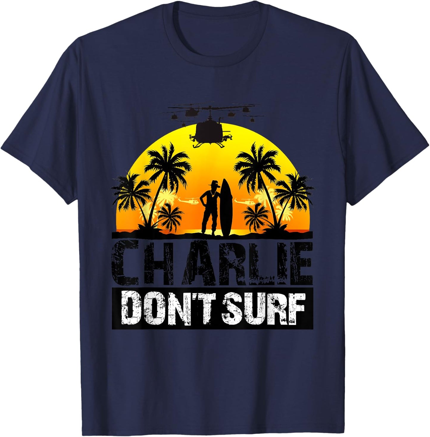 Charlie don't Surf T-Shirt - T-Shirt | Navy