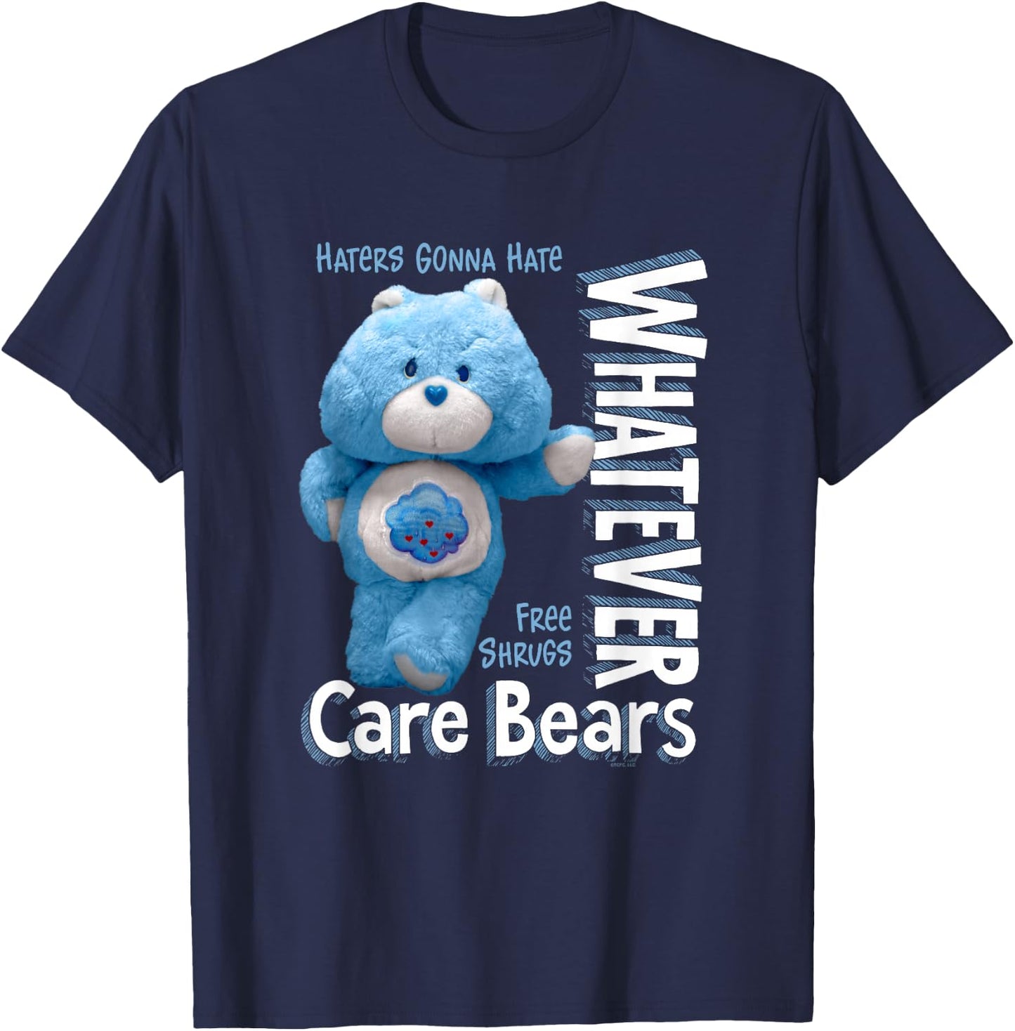Care Bears Whatever Grumpy Bear Toy Cute Cartoon T-Shirt - T-Shirt | Navy