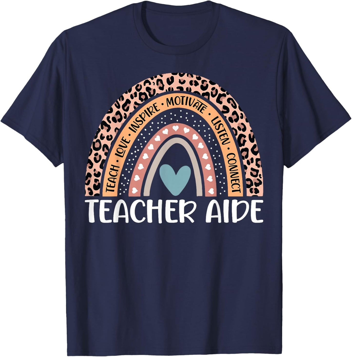 Teacher Aide 100th Day of School Teacher Assistant T-Shirt - T-Shirt | Navy
