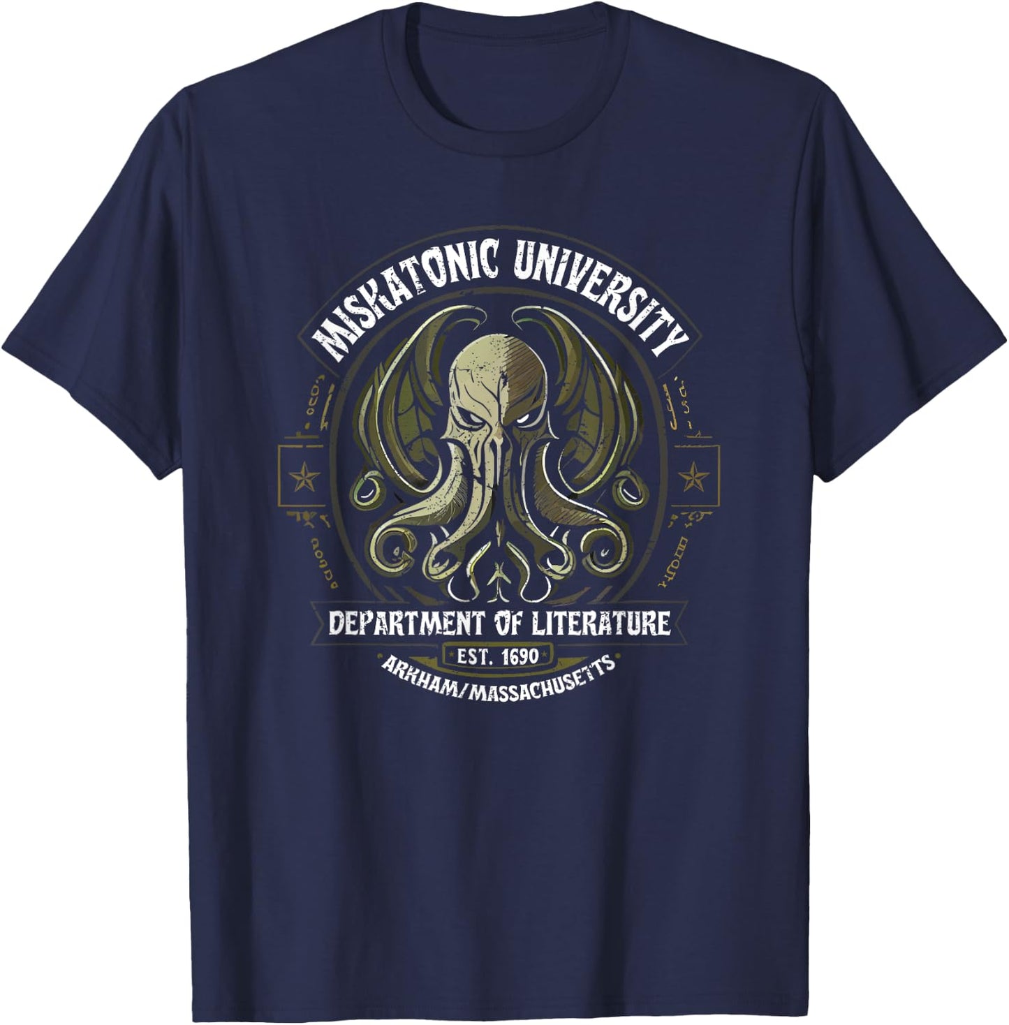 Miskatonic University, Cosmic Horror Cthulhu T-Shirt - T-Shirt | Navy