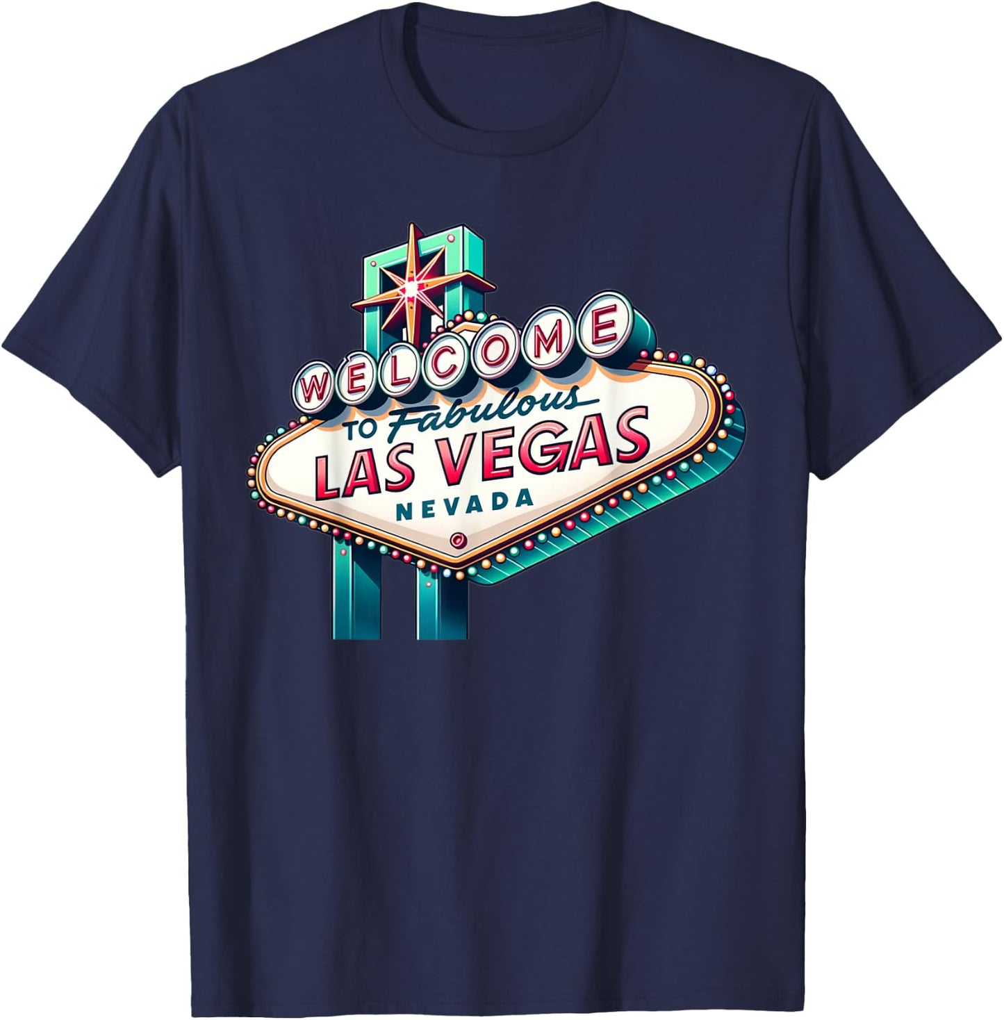 New LAS VEGAS Love Baby for Holidays in Las Vegas Souvenir T-Shirt - T-Shirt | Navy
