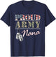 Proud Army Nana American Flag Veteran Military T-Shirt - T-Shirt | Navy