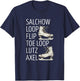 Figure Skating Salchow Ice Skating Jump Figure Skater T-Shirt - T-Shirt | Navy