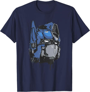 Transformers: Rise of the Beasts Optimus Dripping Retro Shot T-Shirt - T-Shirt | Navy