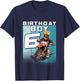 Kids Bday 6 Dirt Bike Birthday Boy 6 Motocross MX 6th Birthday T-Shirt - T-Shirt | Navy