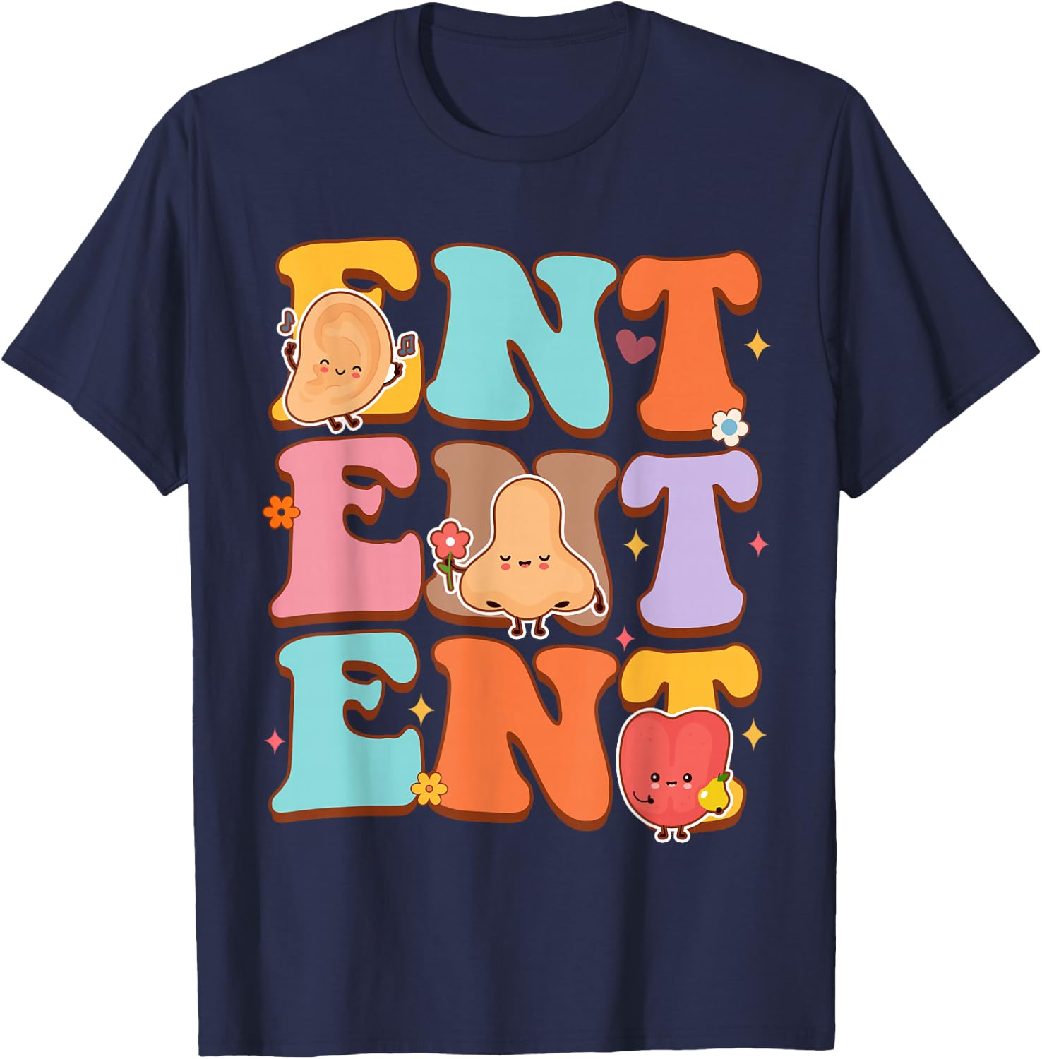 Otolaryngologist Otolaryngology Doctor ENT Ear Nose Throat T-Shirt - T-Shirt | Navy