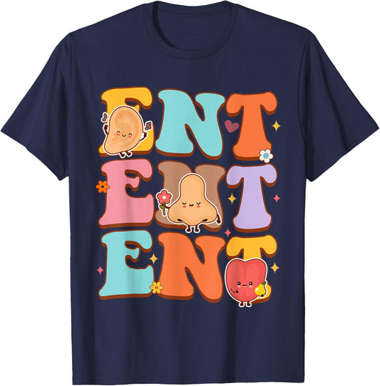 Otolaryngologist Otolaryngology Doctor ENT Ear Nose Throat T-Shirt - T-Shirt | Navy