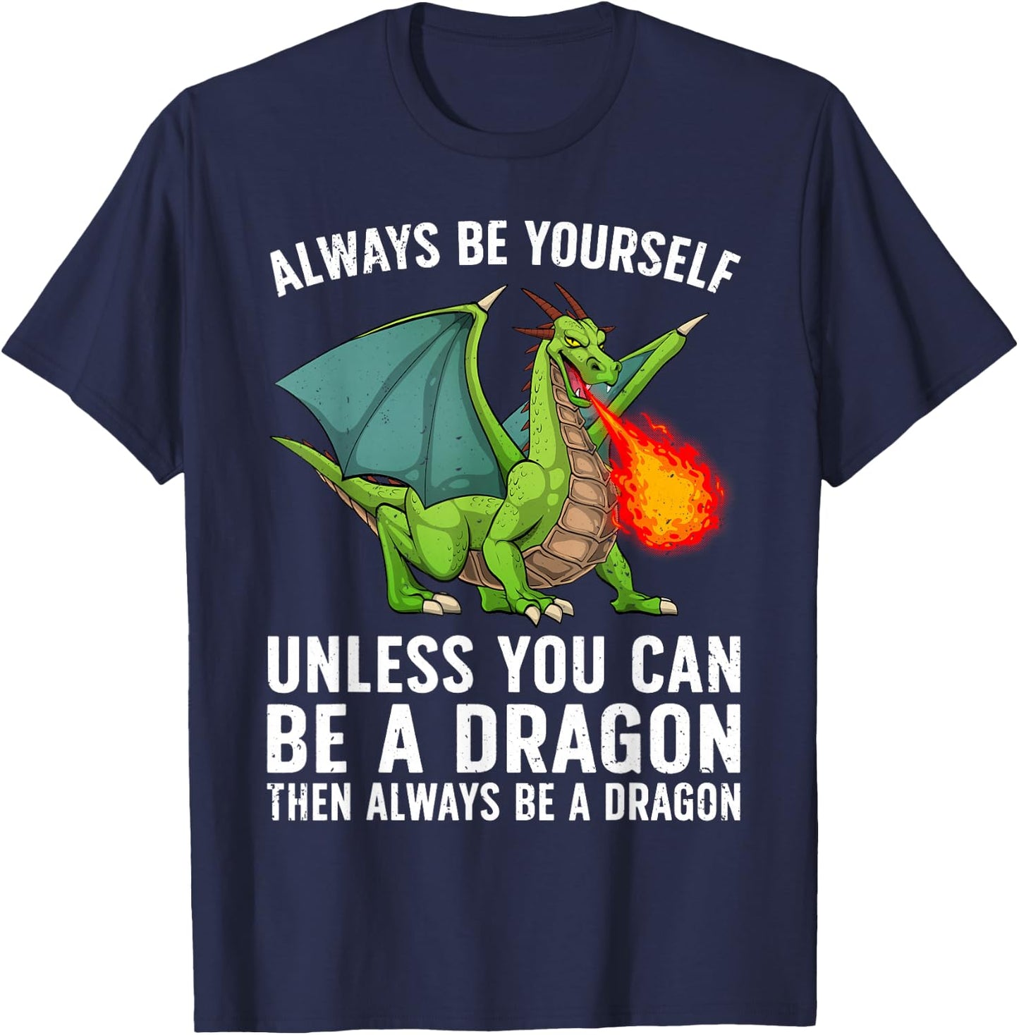 Cool Dragon Women Boys Kids Mythical Dragon Lovers T-Shirt - T-Shirt | Navy