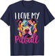 Pitbull Pittie - I Love My Pitbull T-Shirt - T-Shirt | Navy