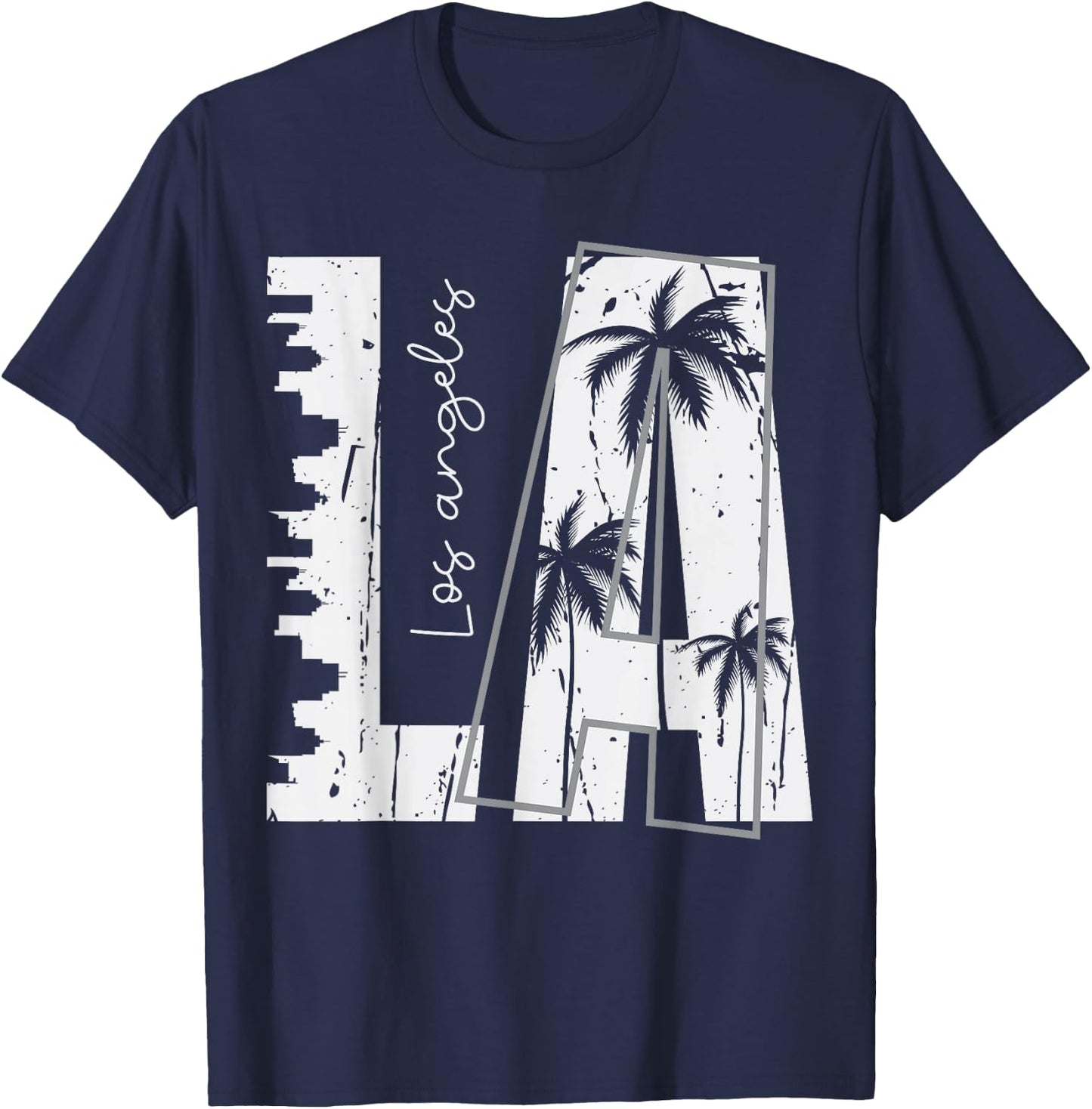 LA Los Angeles T-Shirt - T-Shirt | Navy
