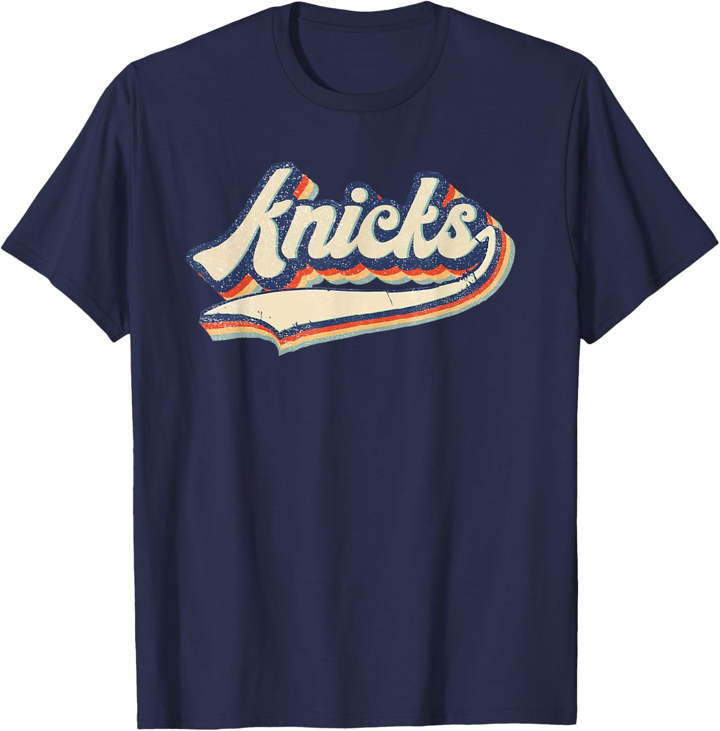 Knicks Name Vintage Retro Gift Men Women Boy Girl T-Shirt - T-Shirt | Navy