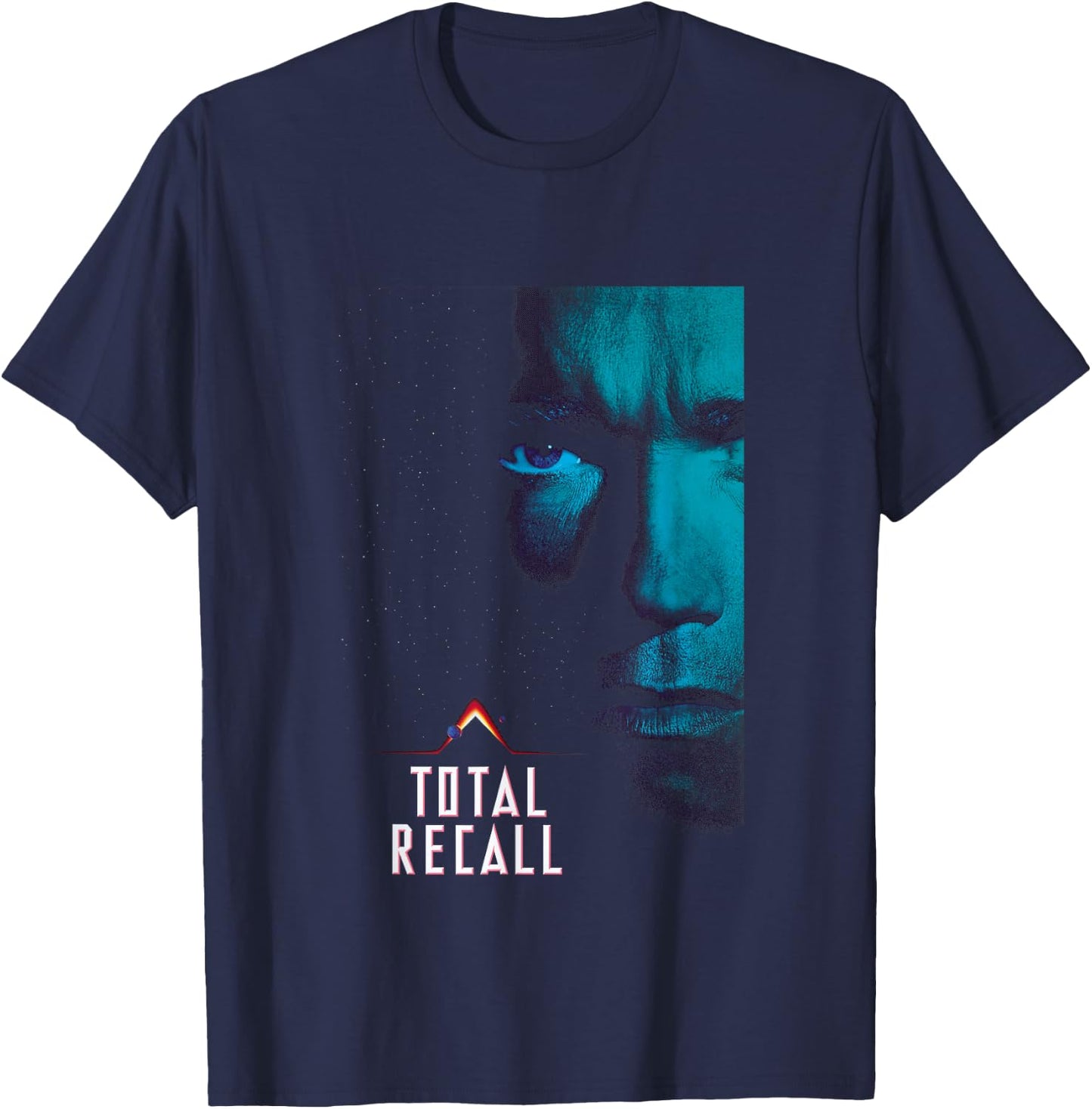 Total Recall Doug Quaid Space Poster T-Shirt - T-Shirt | Navy