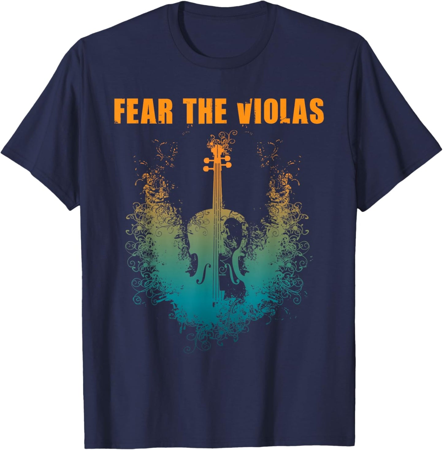 Fear The Violas - Viola Player Jazz Music Orchestra T-Shirt - T-Shirt | Navy